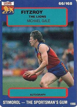 1990 AFL Scanlens Stimorol #66 Michael Gale Front